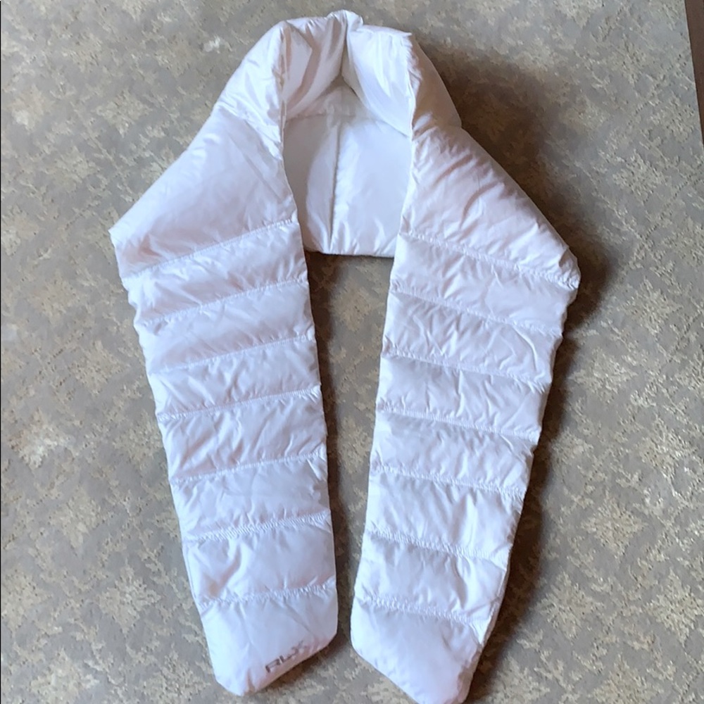 RLX Ralph Lauren White Down Scarf